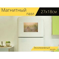 Магнитный пазл "Сова, птица, животное" на холодильник 27 x 18 см. Lots Prints