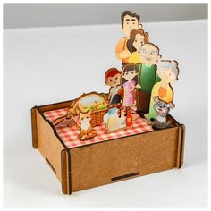 Набор для песка «Семья» Woodland