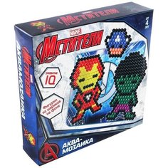 Аквамозаика Marvel: Железный человек, Халк, щит Капитана, 3 картинки, Мстители