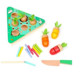 Детский логический центр 3 в 1 «Грядка» 24 ? 21 ? 5,7 см Noname