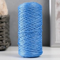 Шнур для вязания 100% полиэфир 1мм 200м/75±10гр (19-голубой) NO Name
