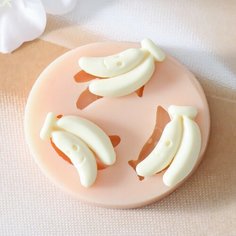 Молд "Три банана" 2,7х1,5 см Noname