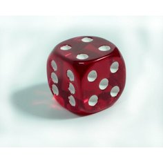 Кубик из янтарной крошки для настольных игр 15мм. T&Z Mineral