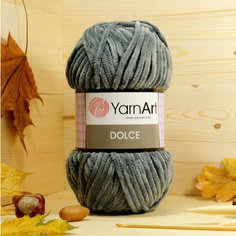 Пряжа Yarnart Dolce серый (760), 100%микрополиэстер, 120м, 100г, 1шт