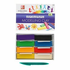 Пластилин 8 цветов 160 г Классика Denco Store