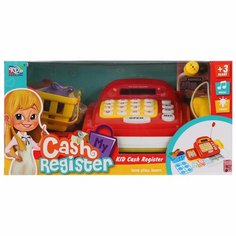 Игрушка Касса КОТ + продукты + аксессуары свет, звук (на батарейках) (картонная упаковка) Арт. KDL888-24 Kaidilong