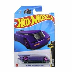 HKH00 Машинка игрушка Hot Wheels металлическая коллекционная Batman The Animated Series фиолетовый