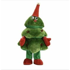 Поющая и танцующая Ёлочка / мягкая музыкальная игрушка / 40см без бренда