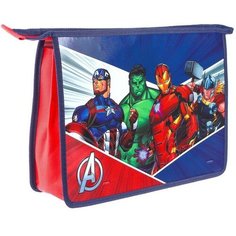 Папка для труда А4, на молнии, с эффектом металлика, Мстители Marvel