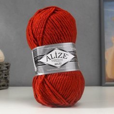 Пряжа "Superlana Maxi" 75% акрил, 25% шерсть 100м/100гр (36 керамика) Alize