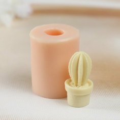 Молд силикон "Кактус 1" 1,8х1,8х3,5 см Noname