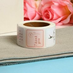 Наклейки в рулоне "Искусство", 500 шт, 3,0 х 3,0 см Noname