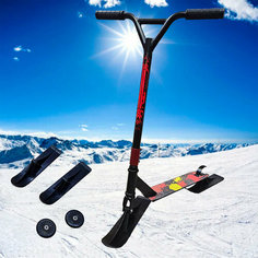Трюковый самокат-снегокат AZ Pro Sport 2 в 1 для мальчиков и девочек 6-15 лет