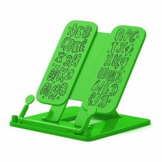 Подставка для книг пластиковая ErichKrause Neon Solid, русский алфавит, зеленый