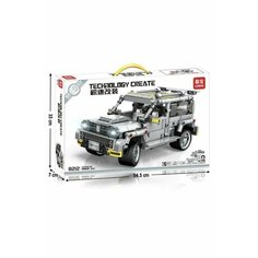 Конструктор спортивный автомобиль JEEP Technology Create / 454 детали Leibao