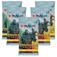Дополнение для настольной игры MTG: 5 драфт-бустеров издания Dominaria United на английском языке Magic: The Gathering