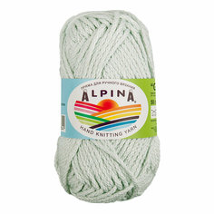 Пряжа ALPINA GARRY 100% мерсеризованный хлопок 10 шт. х 50 г 50 м +- 2 м N08 топаз (св. голубой)