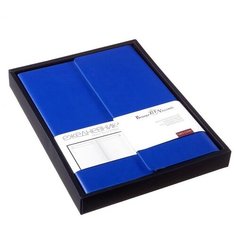 Ежедневник недатированный А5, 136 листов waltz, твёрдая обложка, искусственная кожа, магнитный клапан, синий срез, синий Bruno Visconti