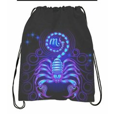 Сумка-мешок для обуви со знаком зодиака Скорпион №7 Migom