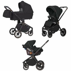 Carrello Epica 8511/1 коляска 3 в 1 2023: увеличенное колесо, кнопки памяти и увеличенная люлька Tilly