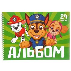 Альбом для рисования на гребне, А4, 24 листа, Paw Patrol Gold Market