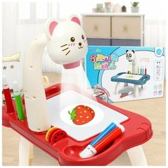 Игрушка "Детский проекционный стол для рисования - кошка" Нет бренда