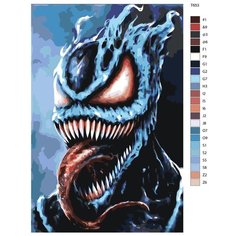 Картина по номерам T653 "Веном-Симбиот" 40х60 Brushes Paints