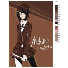 Картина по номерам Т729 "Мукуро Икусаба. Аниме Данганронпа - Danganronpa " 60x90 Brushes Paints