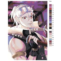 Картина по номерам Т604 "Столп Звука, Тенген Узуй. Клинок рассекающий демонов" 40х60 Brushes Paints