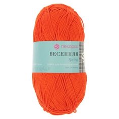 Пряжа Пехорка Весенняя, 100 % хлопок, 100 г, 250 м, 1 шт., 250 рябина