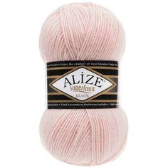 Пряжа Alize Superlana klasik (Суперлана Классик) - 5 шт Цвет: 271 жемчужно-розовый 25% шерсть, 75% акрил 100г 280м