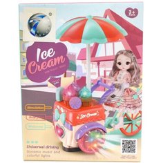 Музыкальная игрушка Кукла с тележкой мороженого Нет бренда