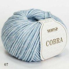 Пряжа Seam Cobra Сеам Кобра 07, 70% хлопок 21% мериносовая шерсть 9% альпака, 50 г, 100 м, 1 моток.