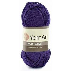 Пряжа YarnArt "Macrame" 90 г, 130 м 100% полиэстер 167 Фиолетовый 3 шт