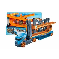 Мегатранспортер с треком Hot Wheels Mega Action Transporter Truck + машинка