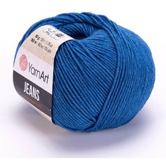 Пряжа YarnArt Jeans Ярнарт Джинс, 17 темно синий, 55 % хлопок, 45 % акрил, 50 г, 160 м, 1 моток.