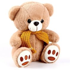 Мягкая игрушка «Мишка в шарфе», цвет коричневый Miki Market
