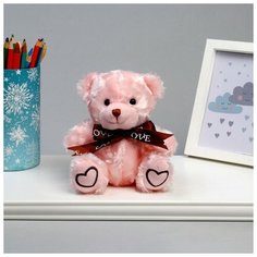 Мягкая игрушка «Мишка», 15 см, цвет розовый NO Name