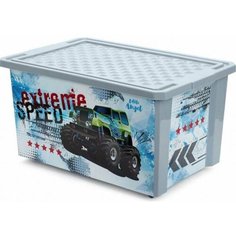 Ящик для хранения игрушек «Супер Трак», 57 л, на колёсах Plastic Centre
