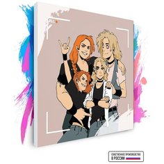 Картина по номерам на холсте Metal Family, 70 х 70 см Красиво Красим