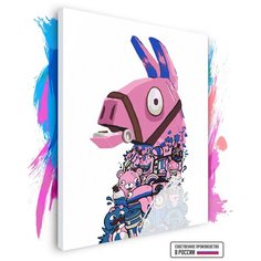 Картина по номерам на холсте Fortnite Alpaca, 60 х 90 см Красиво Красим