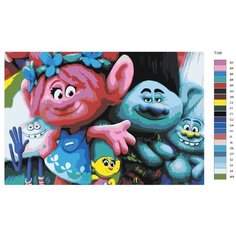 Картина по номерам Т129 "Тролли", 40х60 см Brushes Paints