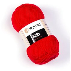 Пряжа "Baby" 50г, 150м (3 мотка), YarnArt, 156 красный