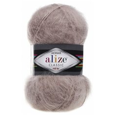 Пряжа Alize Mohair classic, 24 % шерсть, 25 % мохер, 51 % акрил, 100 г, 200 м, 5 шт., 541 норка