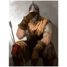 Картина по номерам на холсте Игра TES Skyrim 5608 30x40