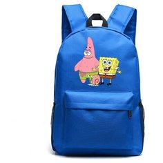 Рюкзак Губка Боб, Патрик и Гэри (Sponge Bob) синий №7 Noname