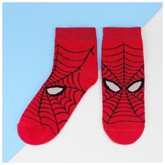 MARVEL Носки детские "Человек Паук", цвет красный, 18-20 см