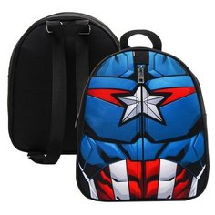 Рюкзак детский "Капитан Америка" на молнии, 23х27 см, Мстители Marvel