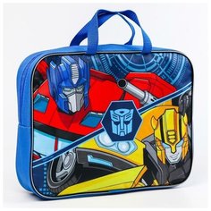 Папка с ручками А4, 35х27х10 см, текстиль, Трансформеры Hasbro