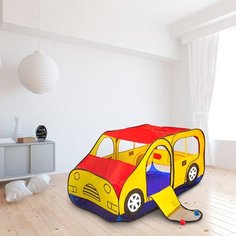 Игровая палатка «Авто», цвет красно-желтый No Brand
